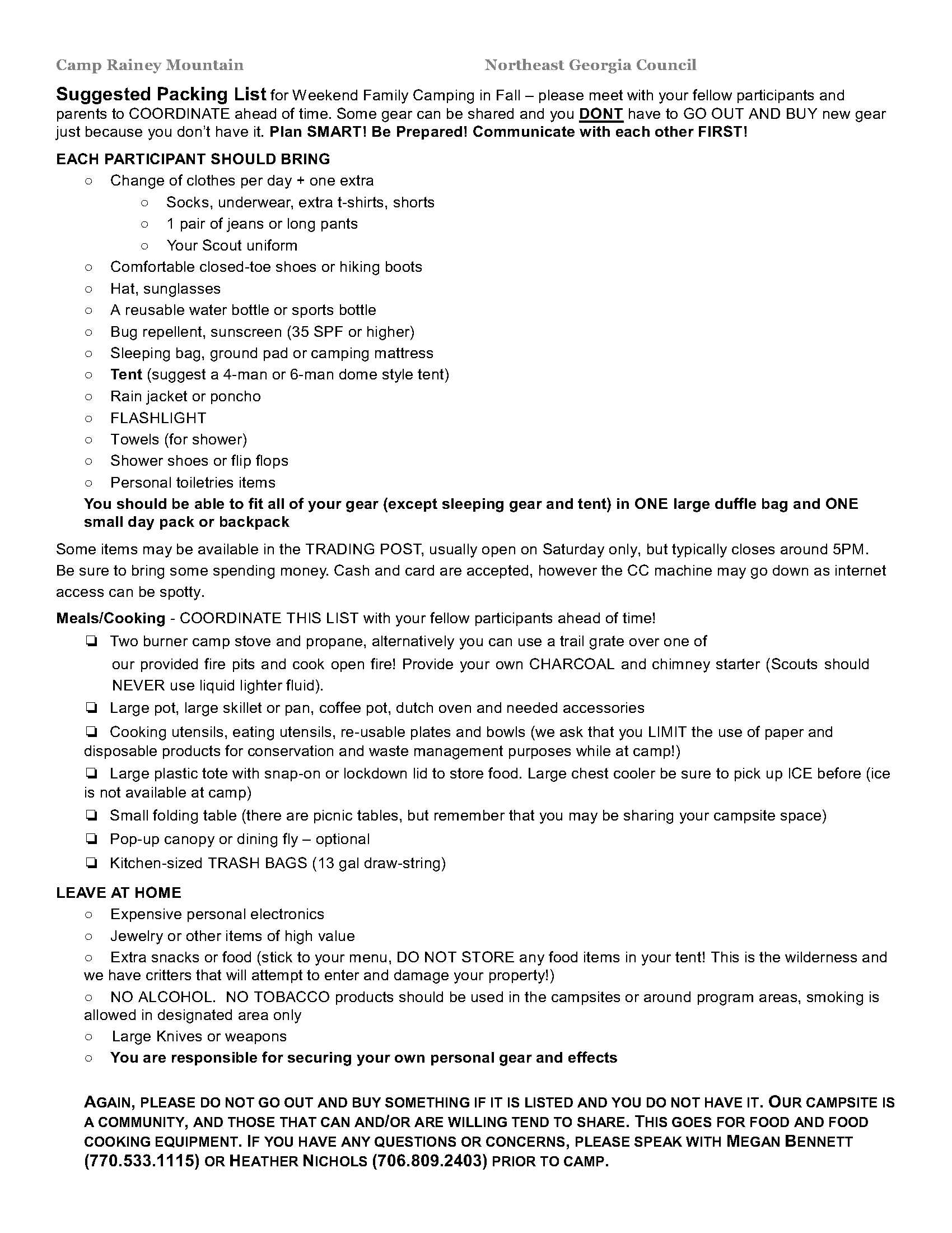 Fall Family Camping Tips